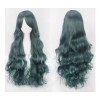 Lucky Day Peluca Cabello Ondulado Con Flequillo Color Verde Obscuro