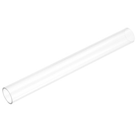 QUARKZMAN Rigid Round Clear Tube 24mm (15/16") ID x 28mm (1 1/8") OD x 0.8 Feet (250mm) Length Plastic Pipe
