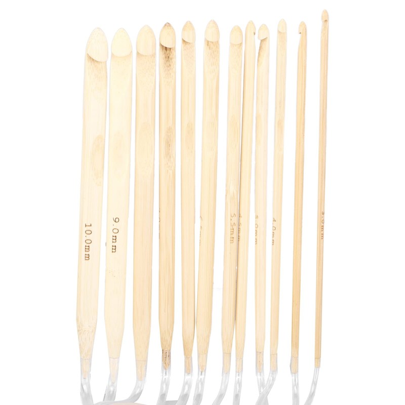 12 Pcs Tunisian Crochet Hooks Set, Crochet Hooks Extended Carpet
