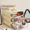 Cosmetics storage box, three-layer drawer, home desktop storage box, suitable