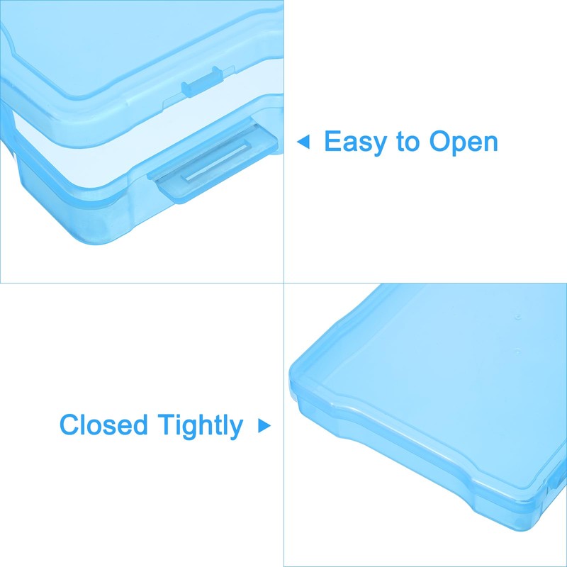 PATIKIL 5x7 Photo Storage Box, 2 Pack Photo Boxes Storage