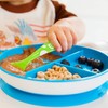 Munchkin® Stay Put™ Divided Suction Toddler Plate, Blue