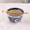 Urban Tokyo Handpainted Ceramic Glazed Japanese Ramen Udon Noodle Rice
