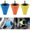 ANCLLO 3 Colors Electric Sponge Cone Metal Polishing Foam Pad