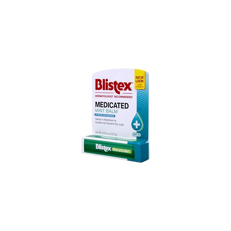 Blistex Bálsamo de menta medicada SPF 15 0.15 oz (paquete