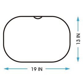 FocusVue Ophthalmic Grey Universal Phoropter Refractor Protective Dust Cover Nylon Zipper 19" L x 13" W