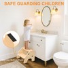 Toddler Step Stool Wooden 2 Step - Height Adjustable Bathroom