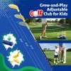 EagleStone Toddler Golf Set with Foot Pedal Launcher, Kids Golf
