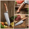 HEZHEN Santoku Chef Knife-7.3 inch Blade German DIN 1.4116 Stainless