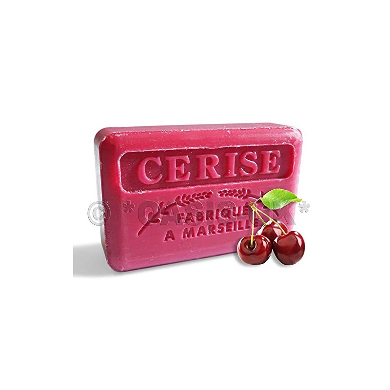 125g Savon De Marseille Soap - Cherry (cerise) by Foufour