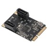 Mini PCi E to 2 Port SATA Expansion Card 6Gbps