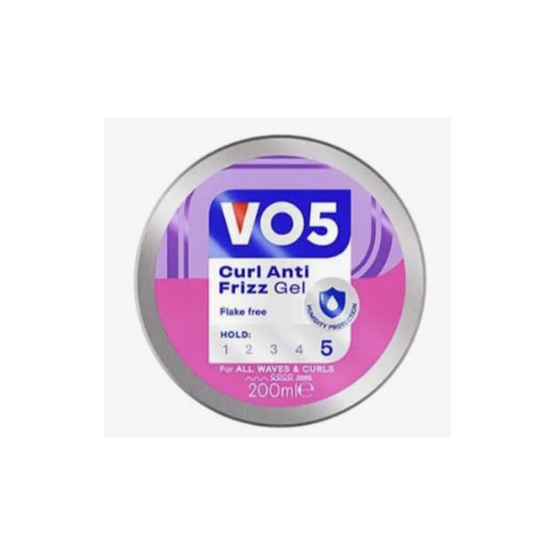 VO5 Curl Anti Frizz Gel 200ml - Define & Control