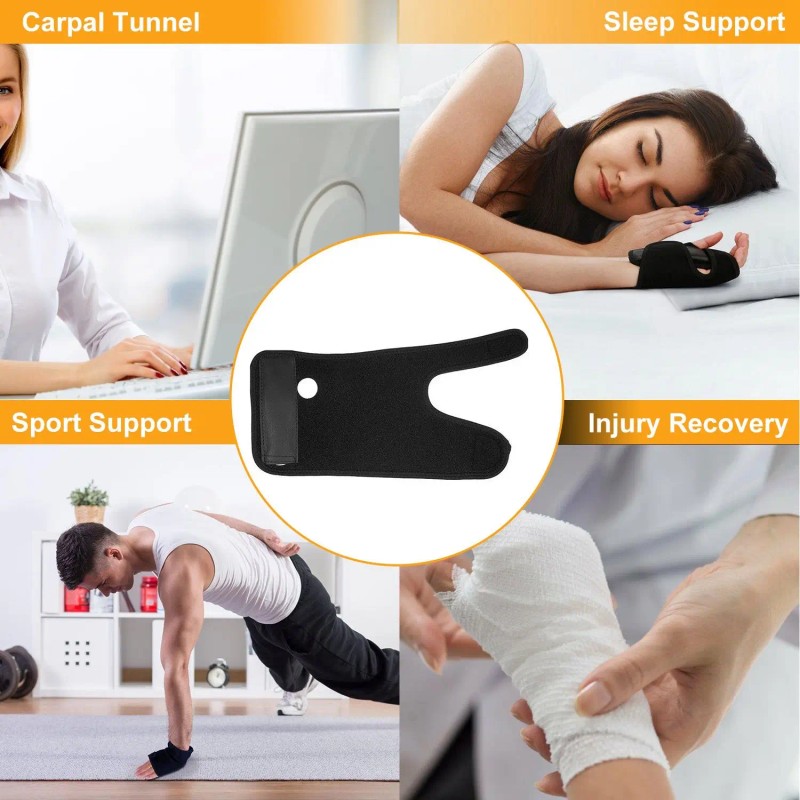 Left Hand Carpal Tunnel Wrist Support Brace Removable Splint with