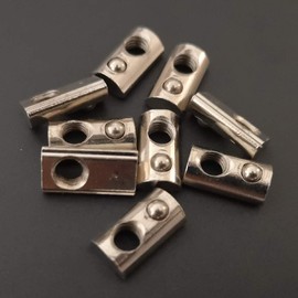 100-Pack 2020 2040 2060 Roll in Spring Loaded T Nut M4 for 20x20 20 Series Aluminum Extrusions 6mm Slot Aluminum Profile Accessories (M4)