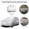 Car Cover Full Sedan Covers with Reflective Strip Sunscreen Protection