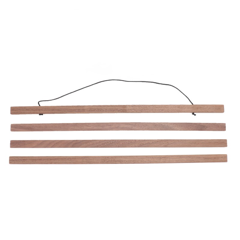 Magnetic Poster Frame Hanger DIY Reusable Black Walnut Magnet Poster