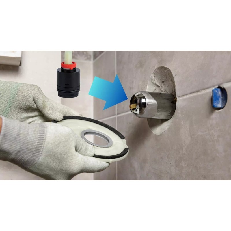 T & T Hardware N40HKC, 40PHF-2 Replacement, 40MM Shower Cartridge,