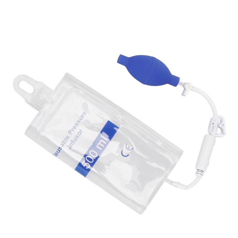 500ml Pressure Infusion Bag Transparent Pressure Infuser Bag for Patient