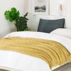 BOURINA Textured Solid Soft Sofa Throw Couch Cover Knitted Decorative
