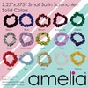 Amelia Beauty, Yellow Satin Small Scrunchies, 12-Pack – No Damage