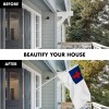 UD_G128 Combo Pack: 5 Ft Tangle Free Spinning Flagpole (White)