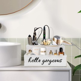 UNISTYLE Hair Dryer Holder Countertop Hair Tool Blow Dryer Holder, Hair Accessories Organizer for Bathroom Decor Supplies Storage and Vanity Caddy for Styling Accessories