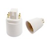 15-Pack 4P Gx24q to E26 Lamp Base Converter,15.5mm G24Q to