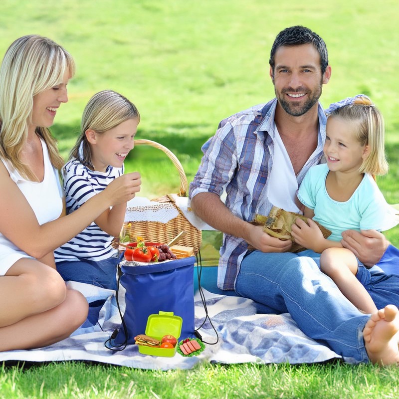 2PCS Insulated Cooler Bag for Lunch, Picnic & Travel -
