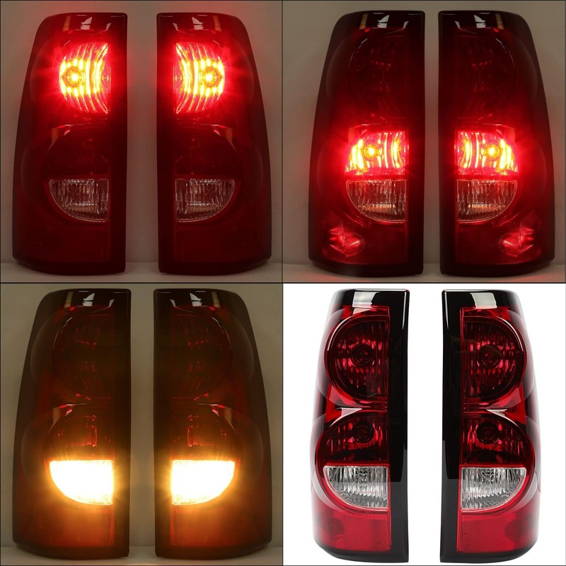 Headlights Tail Lights Assembly Combo Compatible with 2003 2004 2005