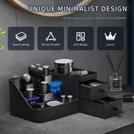 Cologne Organizer for Men,Dresser Organizer, Mens Organizers,Perfume Organizers, Cologne Stand, Organizador de Perfumes,Shelf for Bathroom Counter,Bathroom Countertop Storage,Easter Gifts for Men