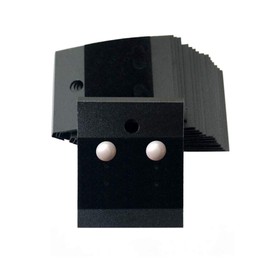 VANTOBEST 100Pcs 1.7x 2inch Black Velvet Plastic Earring Cards for Earring Display Hanging Jewelry Display Cards Earring Holder Cards Jewelry Organizer for Earrings Ear Studs