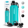 Wessper Stainless Steel Drinking Bottle, 1 Litre, Leak-Proof Thermos Flask,