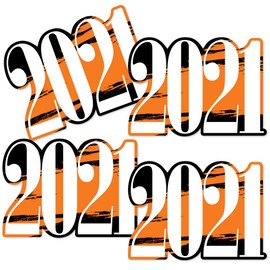 Big Dot of Happiness Orange Grad 2022 - Best is Yet to Come - 2022 Decorations DIY Orange Graduation Party Essentials - Set of 20