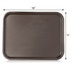 New Star Foodservice 24753 Brown Plastic Fast Food Tray, 14