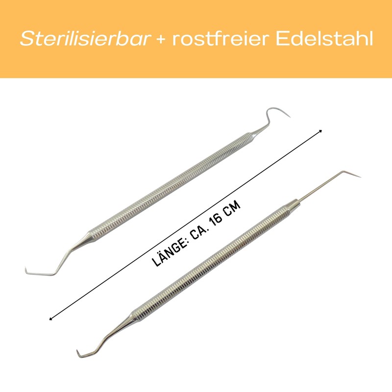 Instrumentezentrum Set of 2 Weeding Hooks Weeding Needle Set for