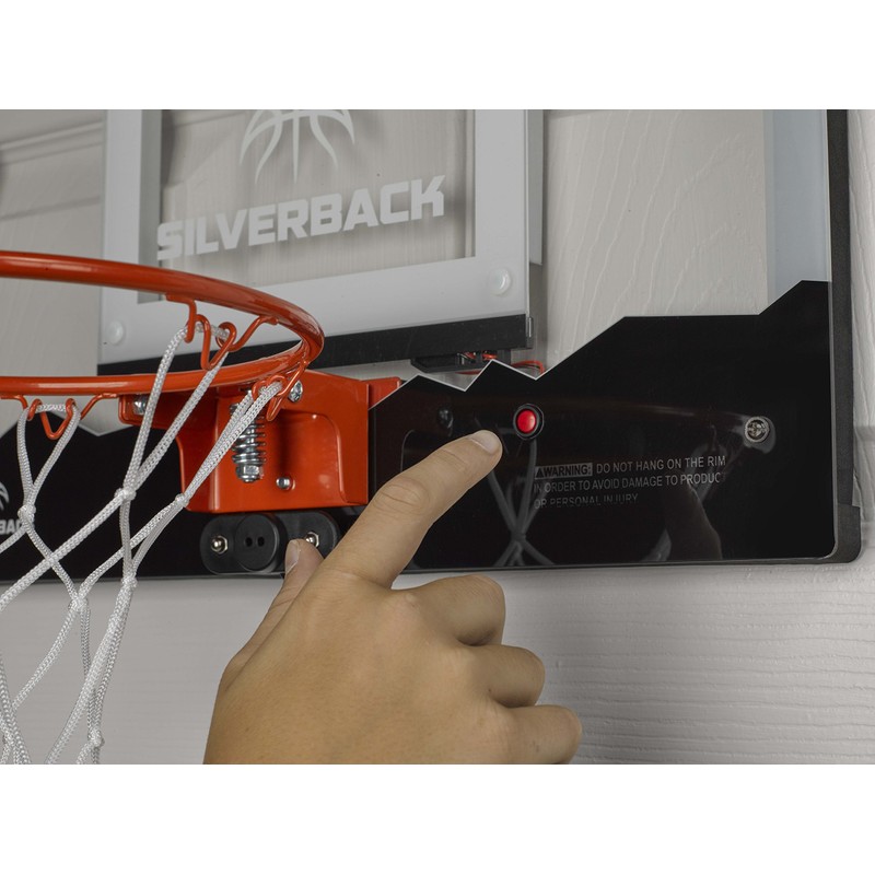 Silverback 23" LED Light-Up Over the Door Mini Basketball Hoop