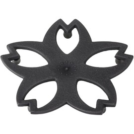 Ikenaga Iron Works Nambu Iron Kamashiki Cherry Blossom (Large) Black