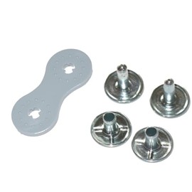 50 x Double Calott Rivet Tool with Counter Plate Set. Fast Vernieten