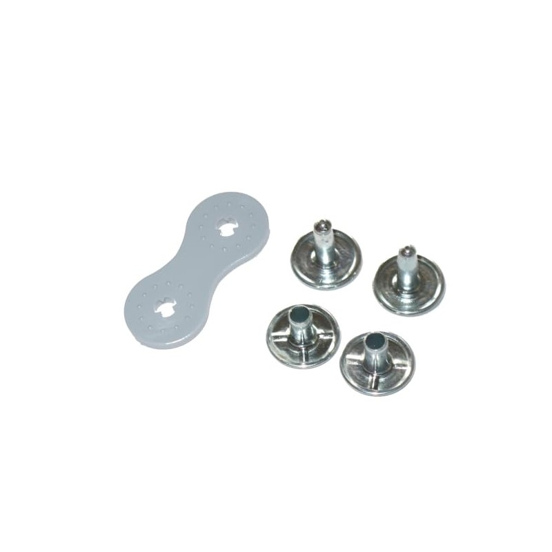 50 x Double Calott Rivet Tool with Counter Plate Set.