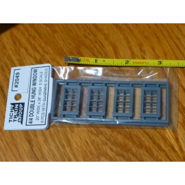 Tichy Train Group O #2049 Double-Hung Window w/Glazing & Shades -- 4-Over-4 Pane