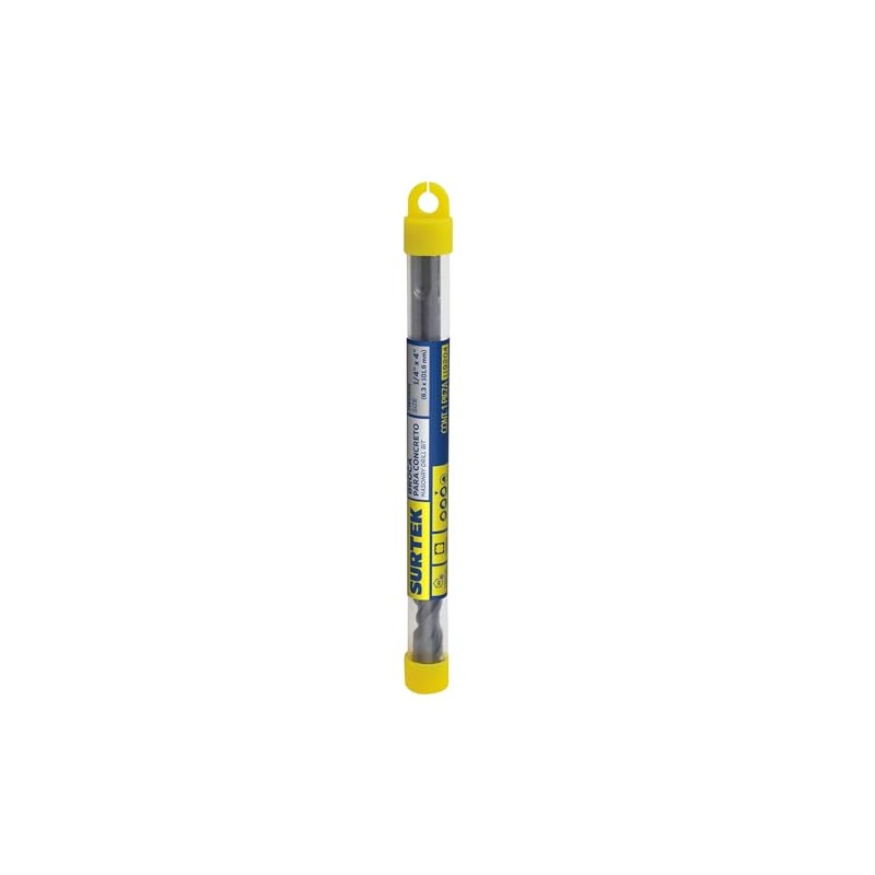 Surtek 119204 Broca para concreto de acero SDS PLUS 1/4"