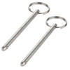 2 Pack Quick Release Pin, Diameter 0.236"(6mm), Overall Length 4.7"(120mm),