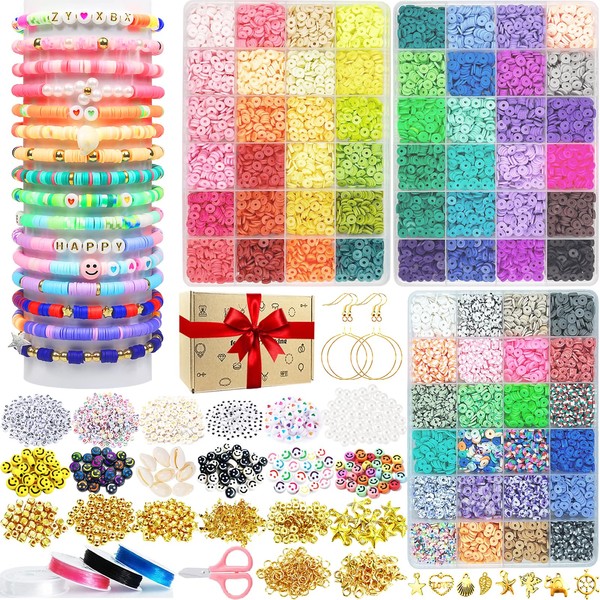 72 Colours, 11520 Pieces Beads Set for Threading, 6 mm