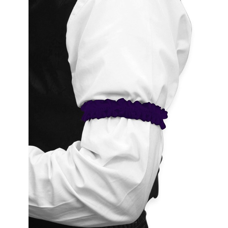 Purple Sleeve Garters,2 Pcs Vintage Anti Slip Sleeve Arm Band