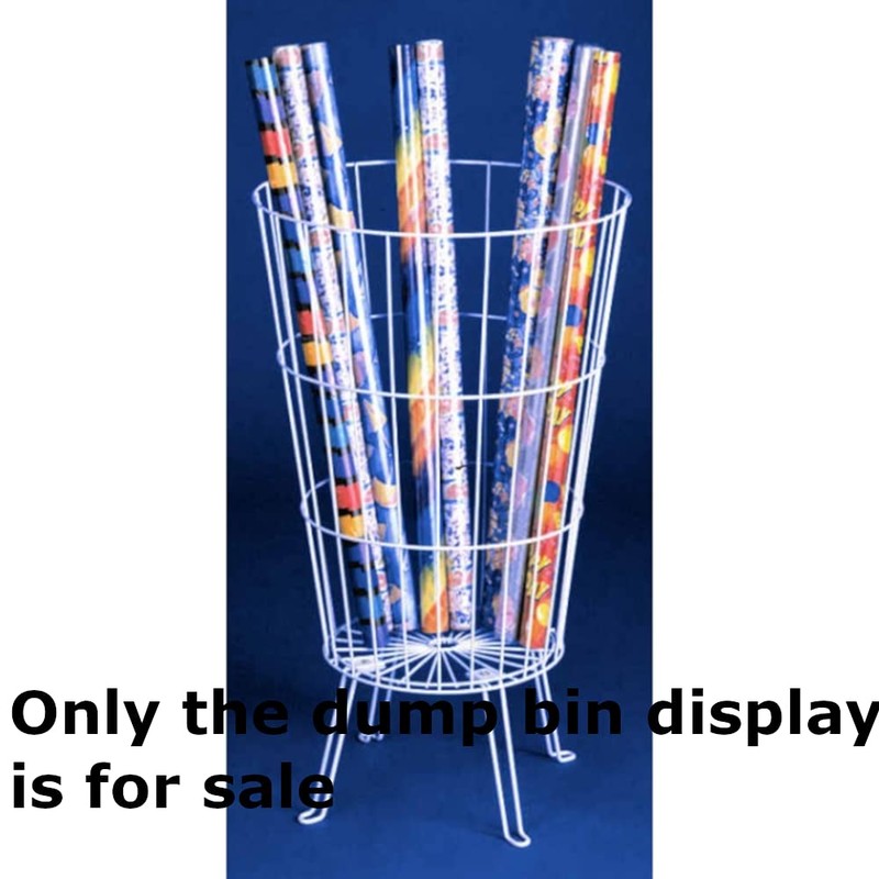 White Round Dump Bin Display - 31.5 H x 18