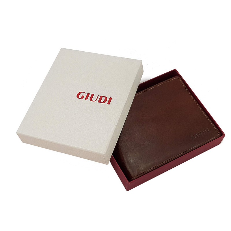 Giudi Men's Passcase Wallet Made in Italy - Classic Minimalist