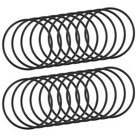 ECSiNG 20PCS Nitrile Rubber O-Rings 76mm OD 70mm ID 3mm Width Metric Sealing Gasket for Faucet Plumbing Automotive Machine Plumbing Repair Black