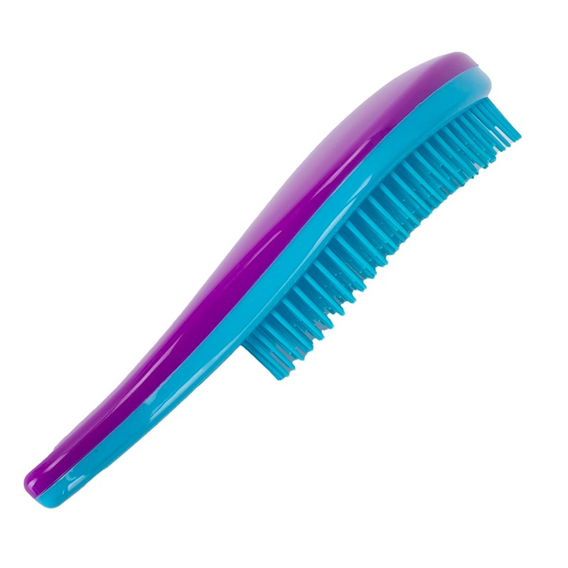 CAISHA Purple Blue Wet Hair Brush Without Pulling Detangling Brush