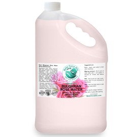 Bella Terra Oils Premium Rose Water Hydrosol – 1 gallon, Pure, Gentle, Refreshing, Natural Skin Tonic, Makeup Essential
