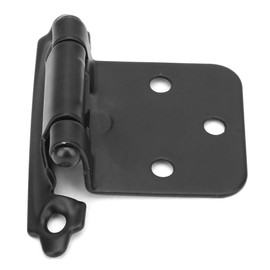 Pack of 10 Steel American Self-Closing Spring Cabinet Hinge Cold Rolled Steel for Cabinet Door Home Accessories Furniture Improvement Accessories (Black) Spring